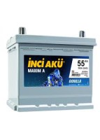 İNCİ AKÜ 12V 55Ah (Japon Tipi)